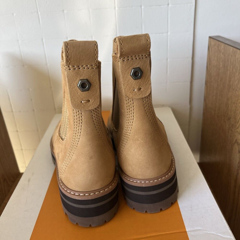 Timberland Chelsea Boots Sz 6.5 Courmayeur Wheat Hippie Boho Earthy Winter NWB - Picture 3 of 6